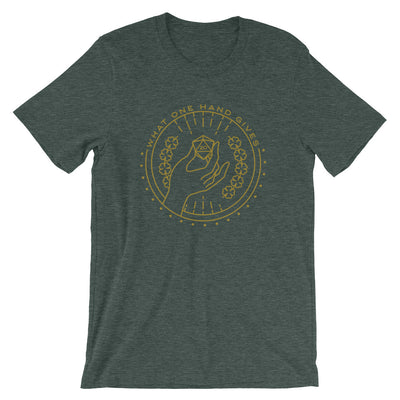 What One Hand Gives The Other Takes Away T-Shirt - Geeky merchandise for people who play D&D - Merch to wear and cute accessories and stationery Paola's Pixels