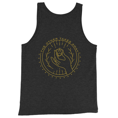 What One Hand Gives The Other Takes Away Tank Top - Geeky merchandise for people who play D&D - Merch to wear and cute accessories and stationery Paola's Pixels