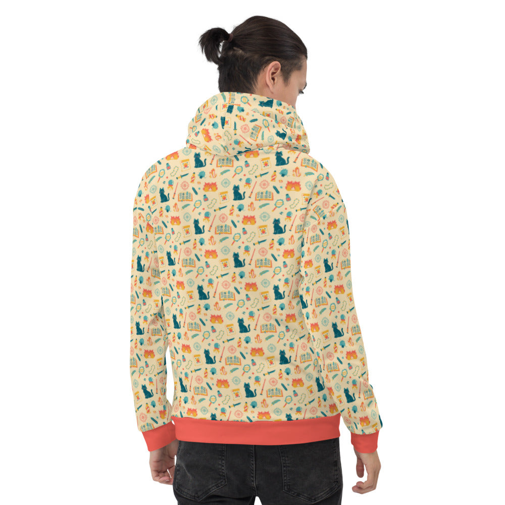 Wizard Hoodie - Geeky merchandise for people who play D&D - Merch to wear and cute accessories and stationery Paola's Pixels