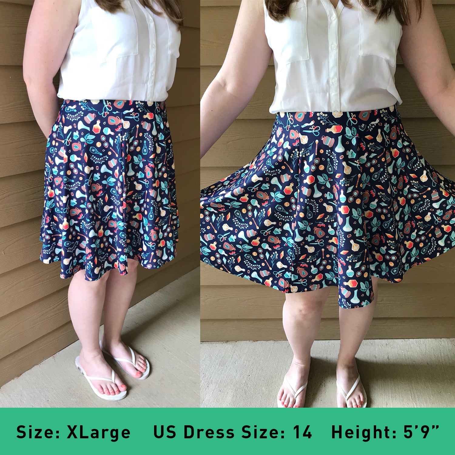 Plus size on sale skater skirt quilt