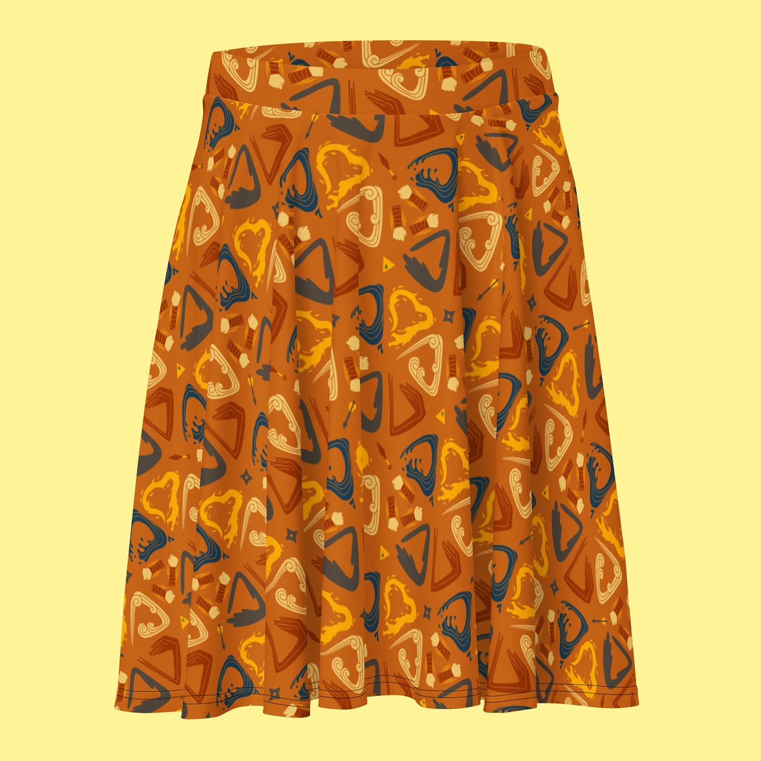Monk Skater Skirt - Geeky merchandise for people who play D&D - Merch to wear and cute accessories and stationery Paola's Pixels