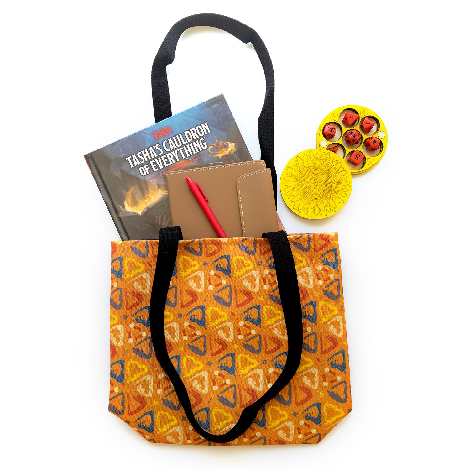Monk Tote bag - Geeky merchandise for people who play D&D - Merch to wear and cute accessories and stationery Paola's Pixels