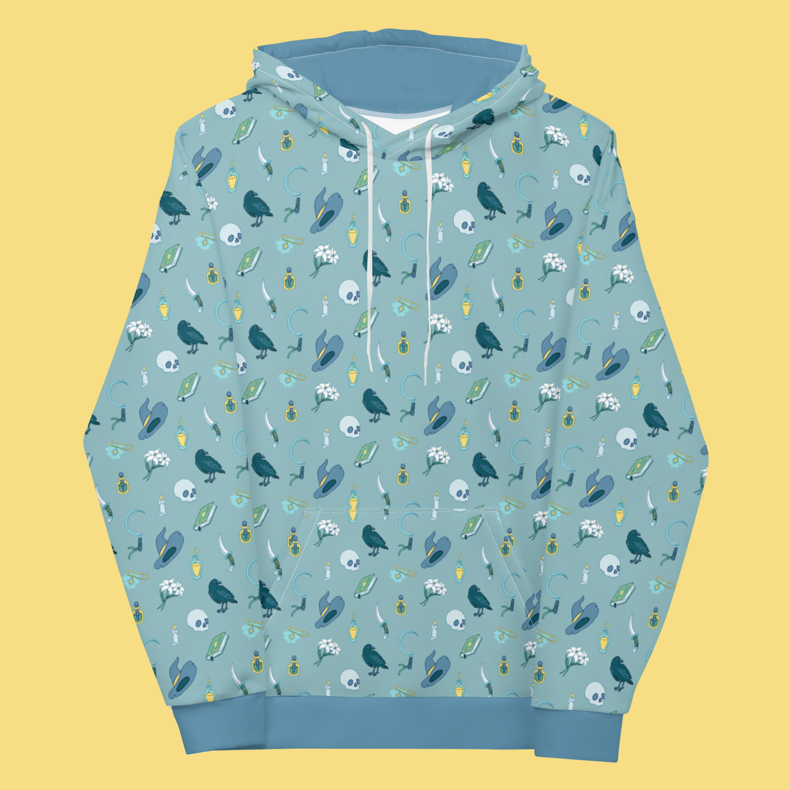 Necromancer Hoodie - Geeky merchandise for people who play D&D - Merch to wear and cute accessories and stationery Paola's Pixels