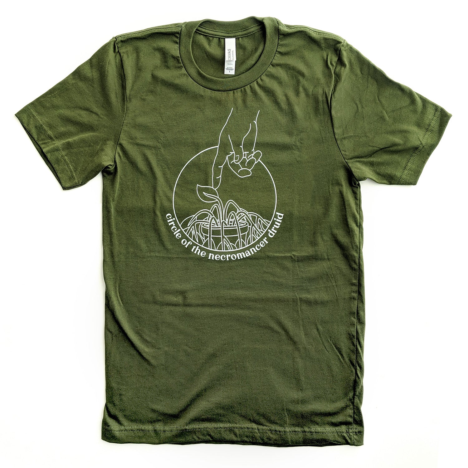 Circle of the Necromancer Druid Unisex Shirt - Geeky merchandise for people who play D&D - Merch to wear and cute accessories and stationery Paola's Pixels