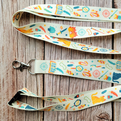 Wizard Lanyard - Geeky merchandise for people who play D&D - Merch to wear and cute accessories and stationery Paola's Pixels