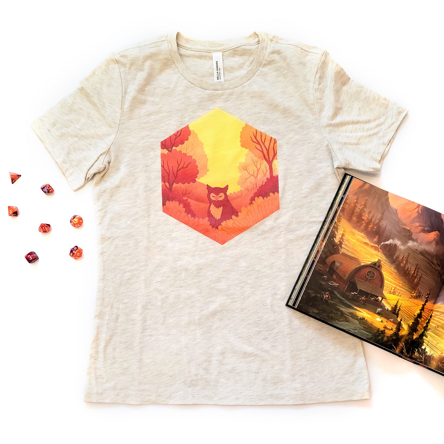 Owlbear Women's Shirt - Geeky merchandise for people who play D&D - Merch to wear and cute accessories and stationery Paola's Pixels