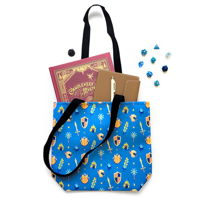 Paladin Tote bag - Geeky merchandise for people who play D&D - Merch to wear and cute accessories and stationery Paola's Pixels
