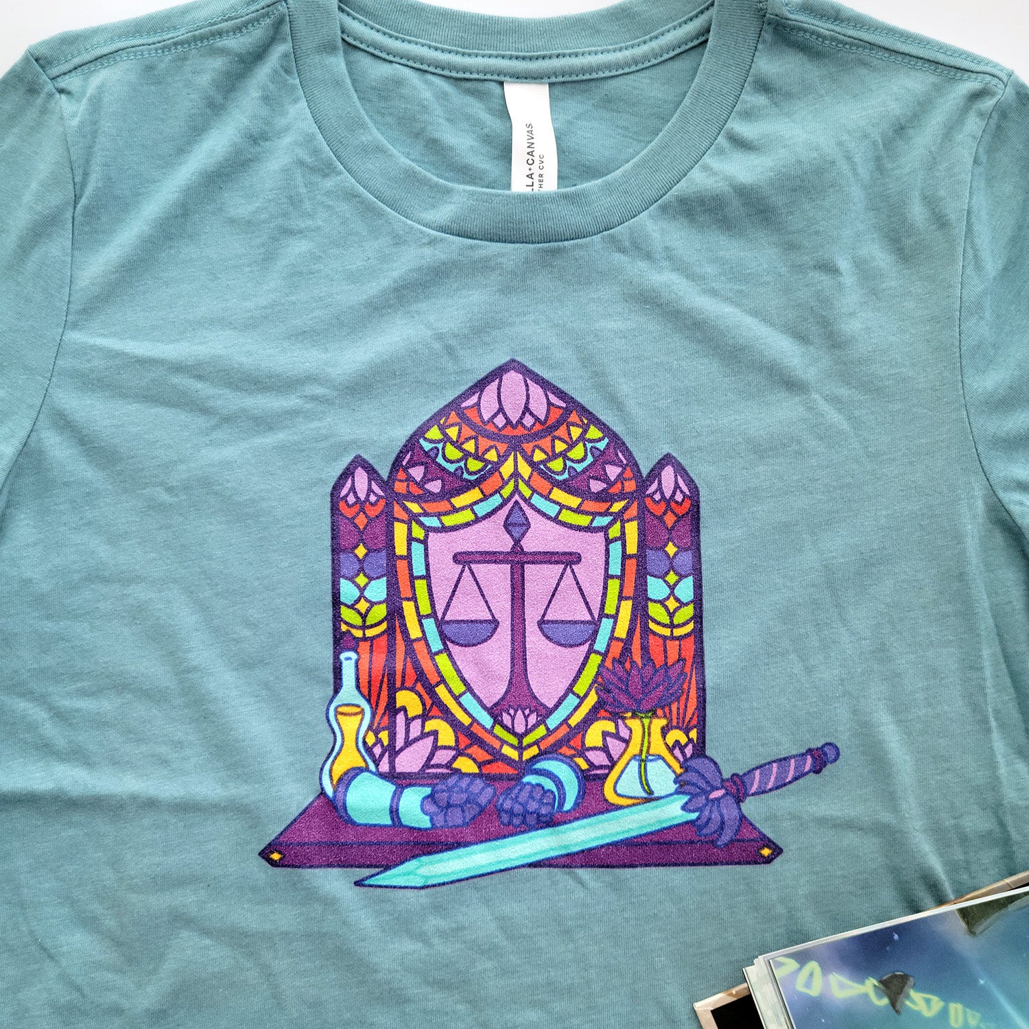 Paladin Window Women's Shirt - Geeky merchandise for people who play D&D - Merch to wear and cute accessories and stationery Paola's Pixels