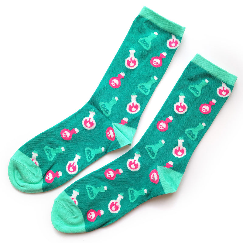 Potions Socks - Geeky merchandise for people who play D&D - Merch to wear and cute accessories and stationery Paola&