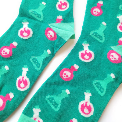 Potions Socks - Geeky merchandise for people who play D&D - Merch to wear and cute accessories and stationery Paola's Pixels