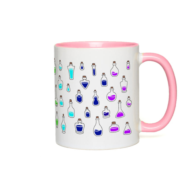 Rainbow Healing Potions Mug - Geeky merchandise for people who play D&D - Merch to wear and cute accessories and stationery Paola&