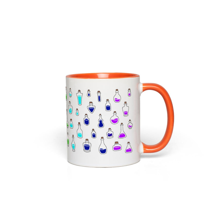 Rainbow Healing Potions Mug - Geeky merchandise for people who play D&D - Merch to wear and cute accessories and stationery Paola&