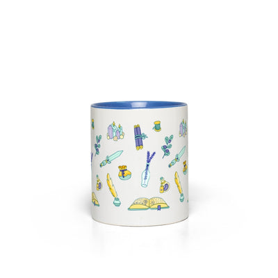 Wizard Pattern Mug - Geeky merchandise for people who play D&D - Merch to wear and cute accessories and stationery Paola's Pixels