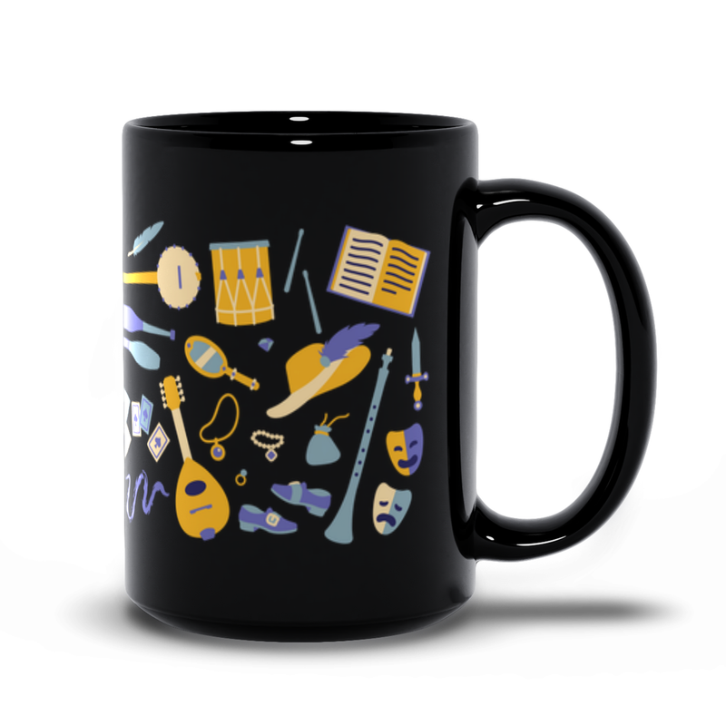 Bard Mug - Geeky merchandise for people who play D&D - Merch to wear and cute accessories and stationery Paola&