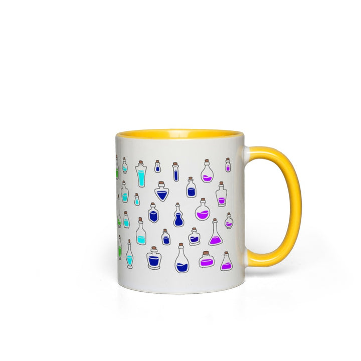 Rainbow Healing Potions Mug - Geeky merchandise for people who play D&D - Merch to wear and cute accessories and stationery Paola's Pixels