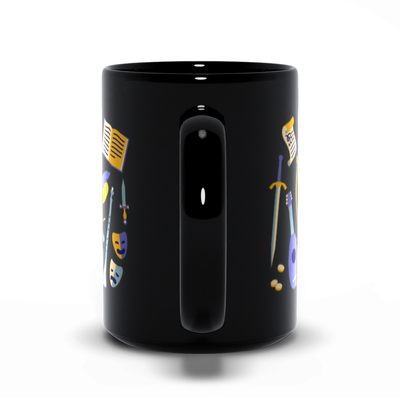 Bard Mug - Geeky merchandise for people who play D&D - Merch to wear and cute accessories and stationery Paola's Pixels