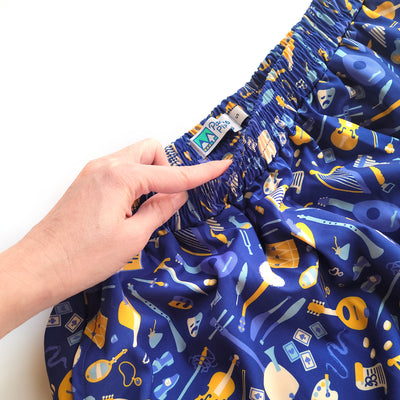 Purple Bard Midi Skirt - Geeky merchandise for people who play D&D - Merch to wear and cute accessories and stationery Paola's Pixels