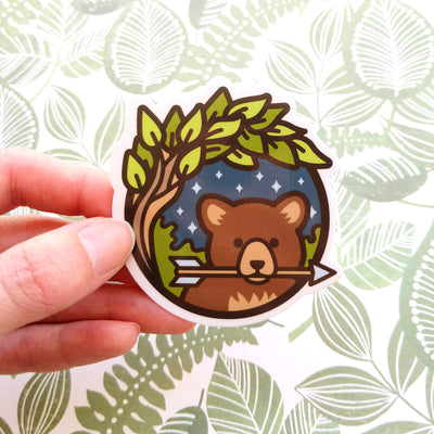 Ranger Scene Sticker - Geeky merchandise for people who play D&D - Merch to wear and cute accessories and stationery Paola's Pixels