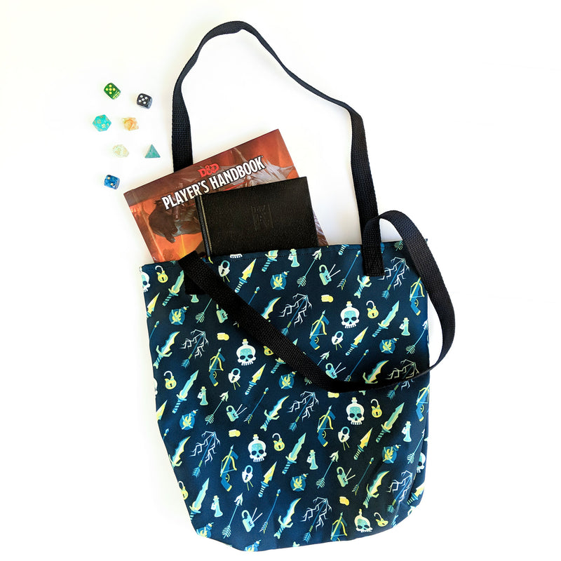 Rogue Tote Bag - Geeky merchandise for people who play D&D - Merch to wear and cute accessories and stationery Paola&