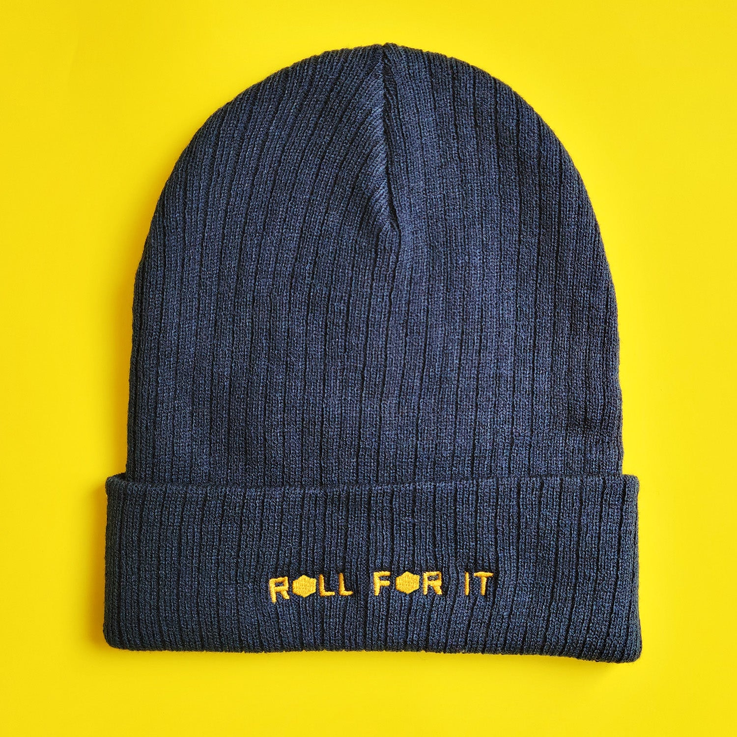 Roll For It Beanie - Geeky merchandise for people who play D&D - Merch to wear and cute accessories and stationery Paola's Pixels