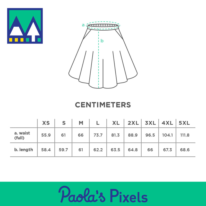 Damage Dealer Midi Skirt - Geeky merchandise for people who play D&D - Merch to wear and cute accessories and stationery Paola&