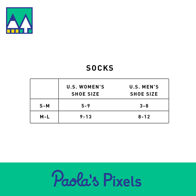 d20 Socks - Geeky merchandise for people who play D&D - Merch to wear and cute accessories and stationery Paola&