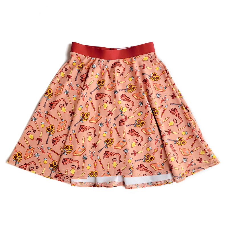 Summer Warlock Skater Skirt - Geeky merchandise for people who play D&D - Merch to wear and cute accessories and stationery Paola&