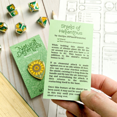 The Whole Natural Defenses Collection - Geeky merchandise for people who play D&D - Merch to wear and cute accessories and stationery Paola's Pixels