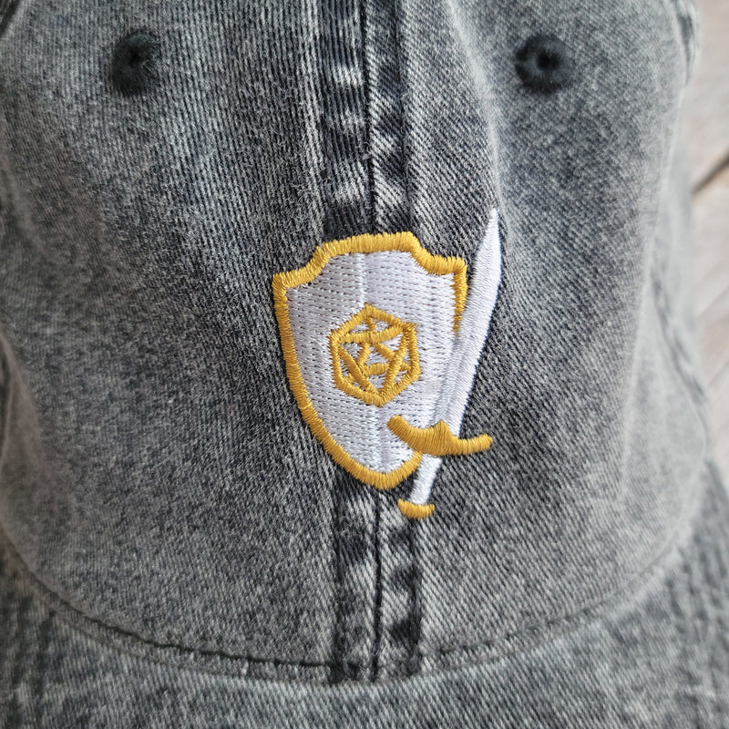 Sword and Shield Cap - Geeky merchandise for people who play D&D - Merch to wear and cute accessories and stationery Paola&