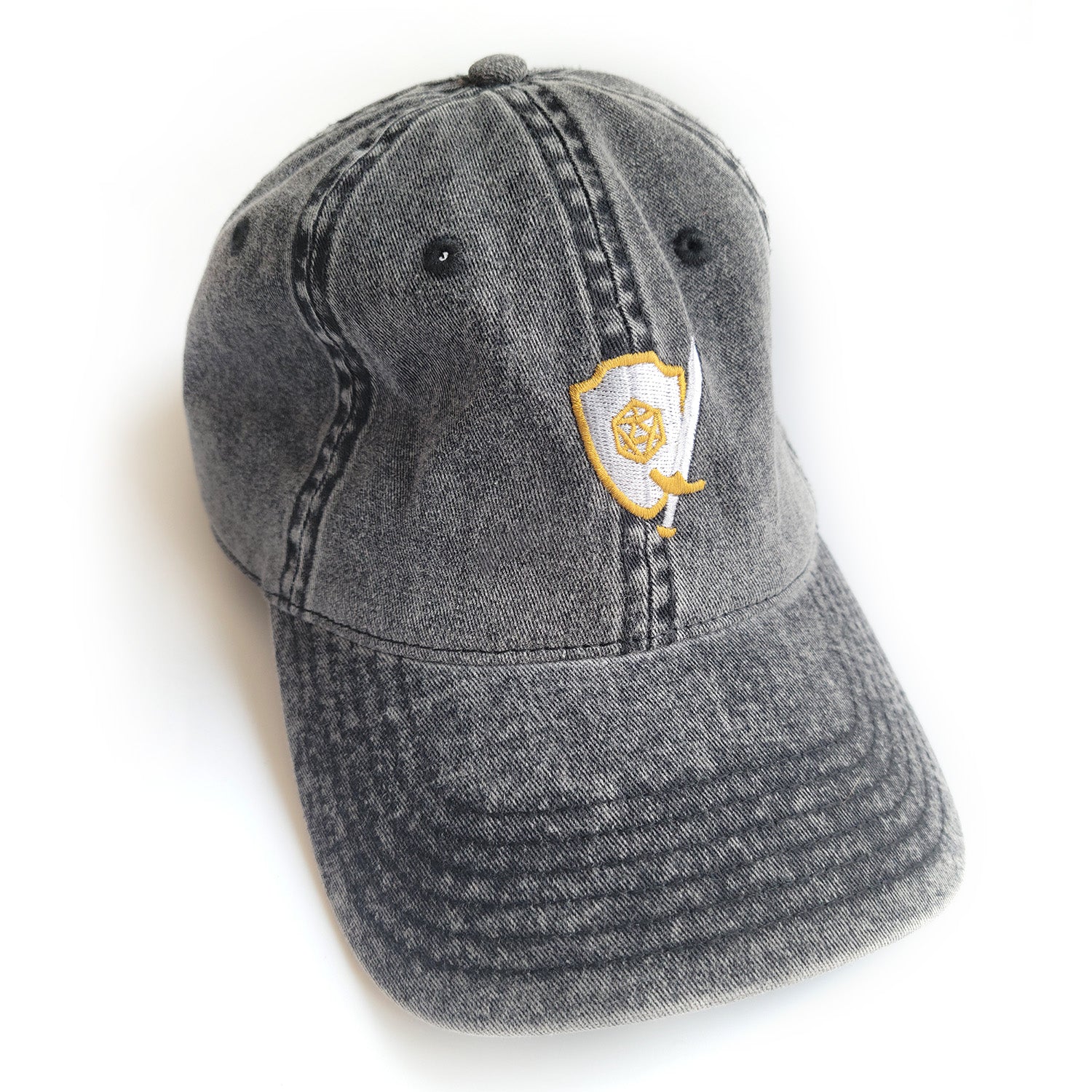 Sword and Shield Cap - Geeky merchandise for people who play D&D - Merch to wear and cute accessories and stationery Paola's Pixels