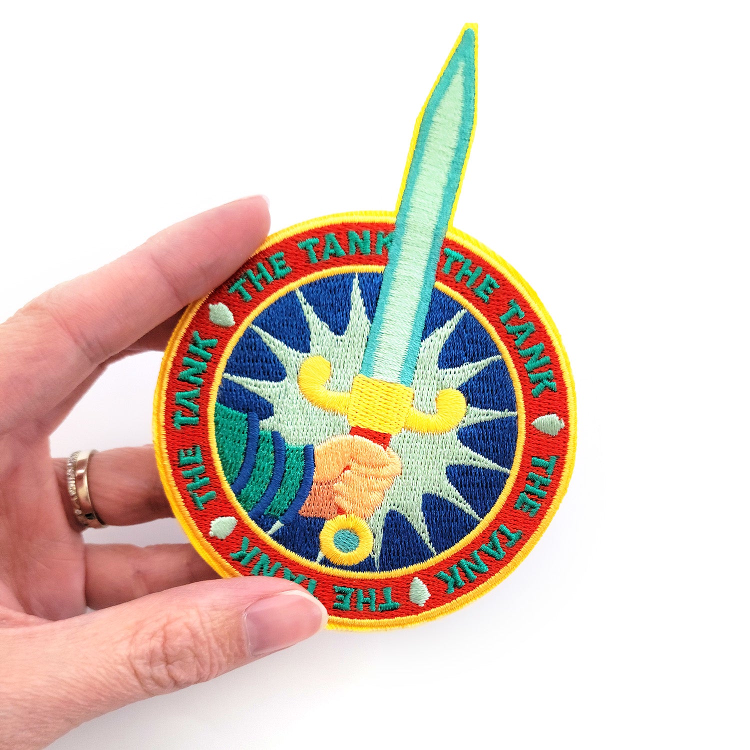 The Tank Role Patch - Geeky merchandise for people who play D&D - Merch to wear and cute accessories and stationery Paola's Pixels