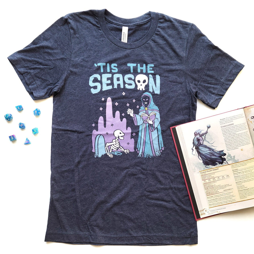 'Tis The Season Shirt - Geeky merchandise for people who play D&D - Merch to wear and cute accessories and stationery Paola's Pixels