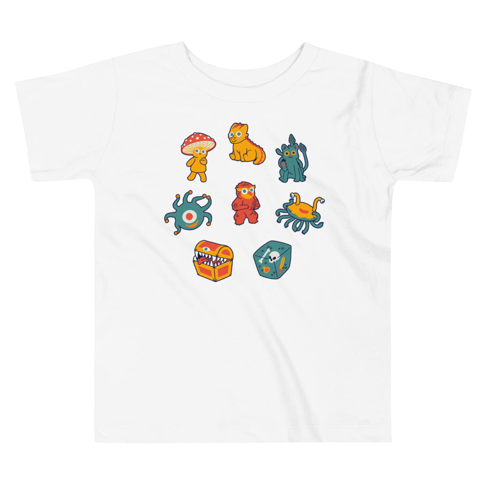Monster Minis Toddler Shirt - Geeky merchandise for people who play D&D - Merch to wear and cute accessories and stationery Paola's Pixels