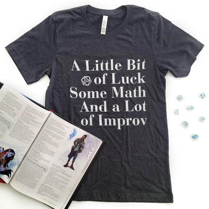 Type D&D Shirt Dark Version - Geeky merchandise for people who play D&D - Merch to wear and cute accessories and stationery Paola's Pixels