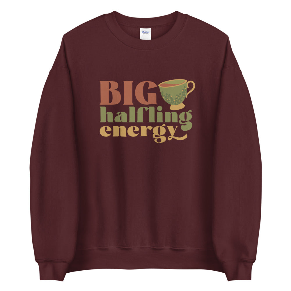Big Halfling Energy Sweatshirt - Geeky merchandise for people who play D&D - Merch to wear and cute accessories and stationery Paola's Pixels