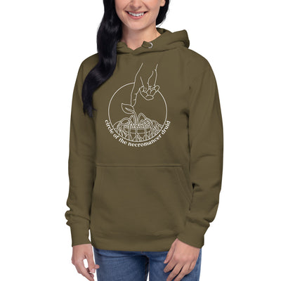 Circle of the Necromancer Druid Hoodie - Geeky merchandise for people who play D&D - Merch to wear and cute accessories and stationery Paola's Pixels