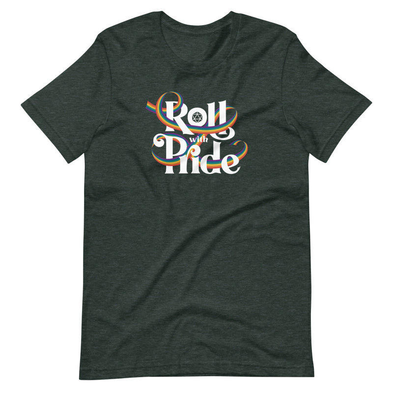 Roll With Pride Shirt - Geeky merchandise for people who play D&D - Merch to wear and cute accessories and stationery Paola&