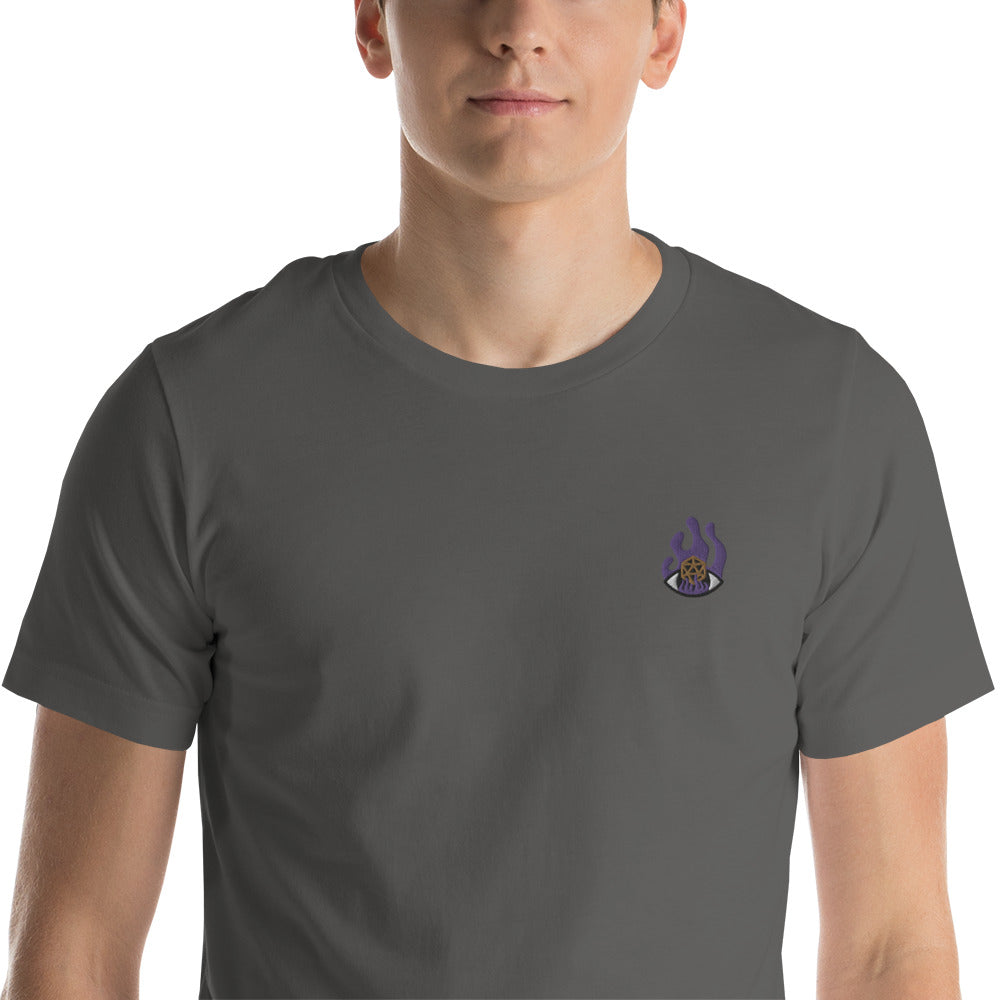 Warlock Embroidered Unisex Shirt - Geeky merchandise for people who play D&D - Merch to wear and cute accessories and stationery Paola's Pixels