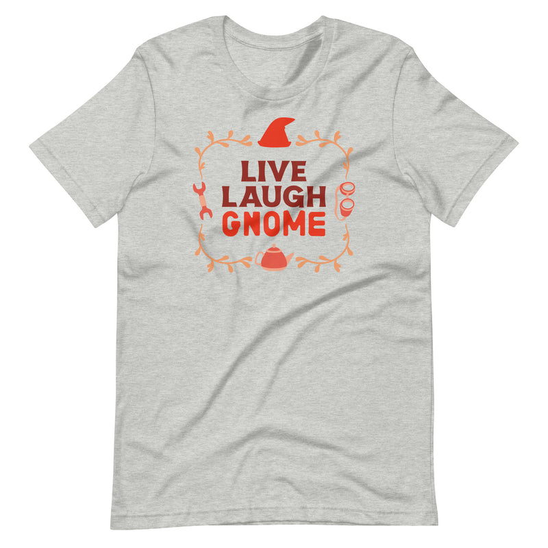 Live Laugh Gnome Shirt - Geeky merchandise for people who play D&D - Merch to wear and cute accessories and stationery Paola&
