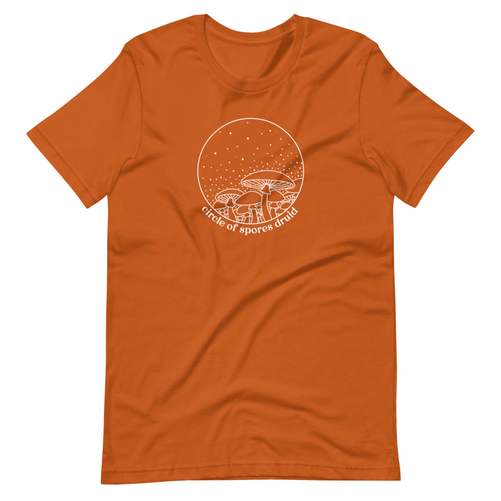 Circle of Spores Druid Unisex Shirt - Geeky merchandise for people who play D&D - Merch to wear and cute accessories and stationery Paola's Pixels