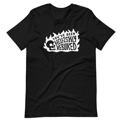 You've Been Hellishly Rebuked Shirt - Geeky merchandise for people who play D&D - Merch to wear and cute accessories and stationery Paola's Pixels
