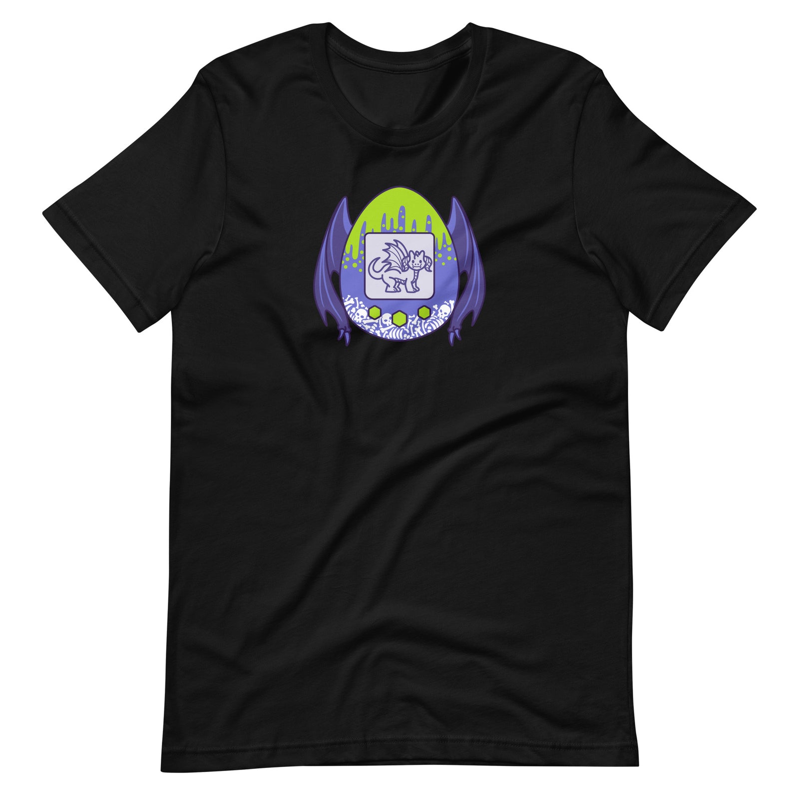 Dragon Tamagotchi Shirt - Geeky merchandise for people who play D&D - Merch to wear and cute accessories and stationery Paola's Pixels