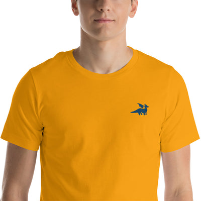 Blue Dragon Embroidered Unisex Shirt - Geeky merchandise for people who play D&D - Merch to wear and cute accessories and stationery Paola's Pixels