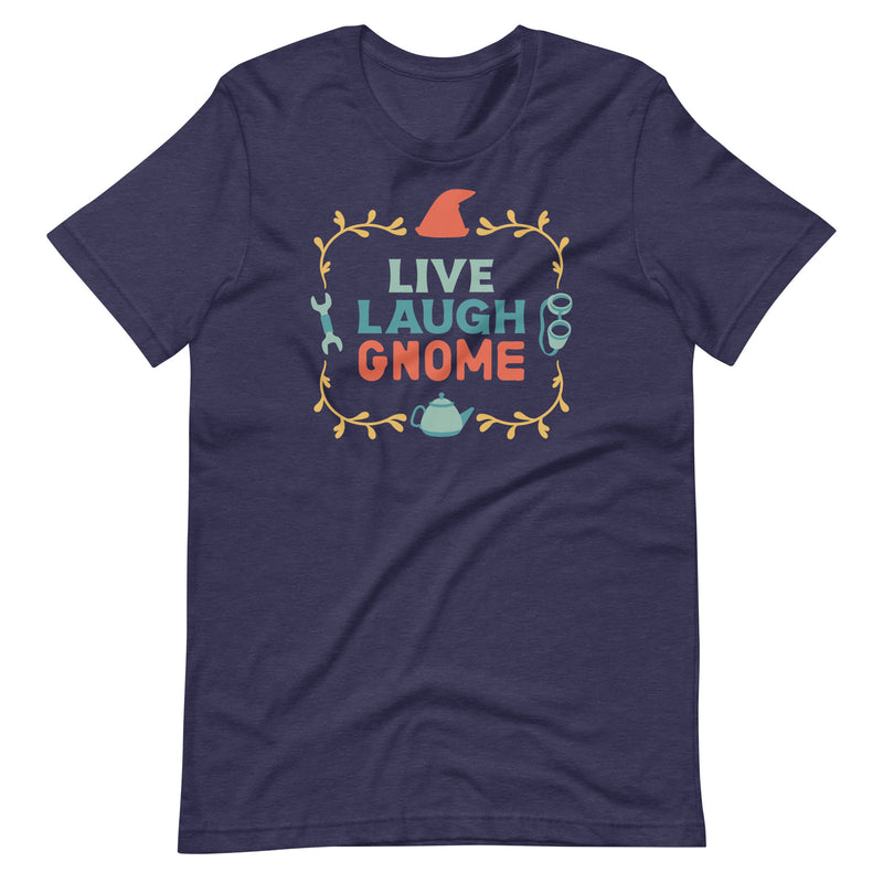 Live Laugh Gnome Shirt - Geeky merchandise for people who play D&D - Merch to wear and cute accessories and stationery Paola&