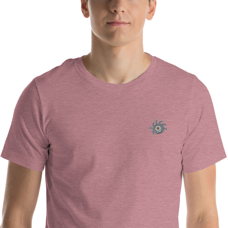One Eyed Monster Embroidered Unisex Shirt - Geeky merchandise for people who play D&D - Merch to wear and cute accessories and stationery Paola&