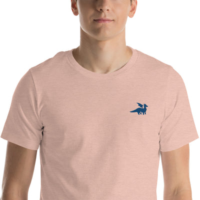 Blue Dragon Embroidered Unisex Shirt - Geeky merchandise for people who play D&D - Merch to wear and cute accessories and stationery Paola's Pixels