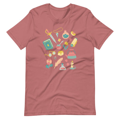 Spring Items Shirt - Geeky merchandise for people who play D&D - Merch to wear and cute accessories and stationery Paola's Pixels