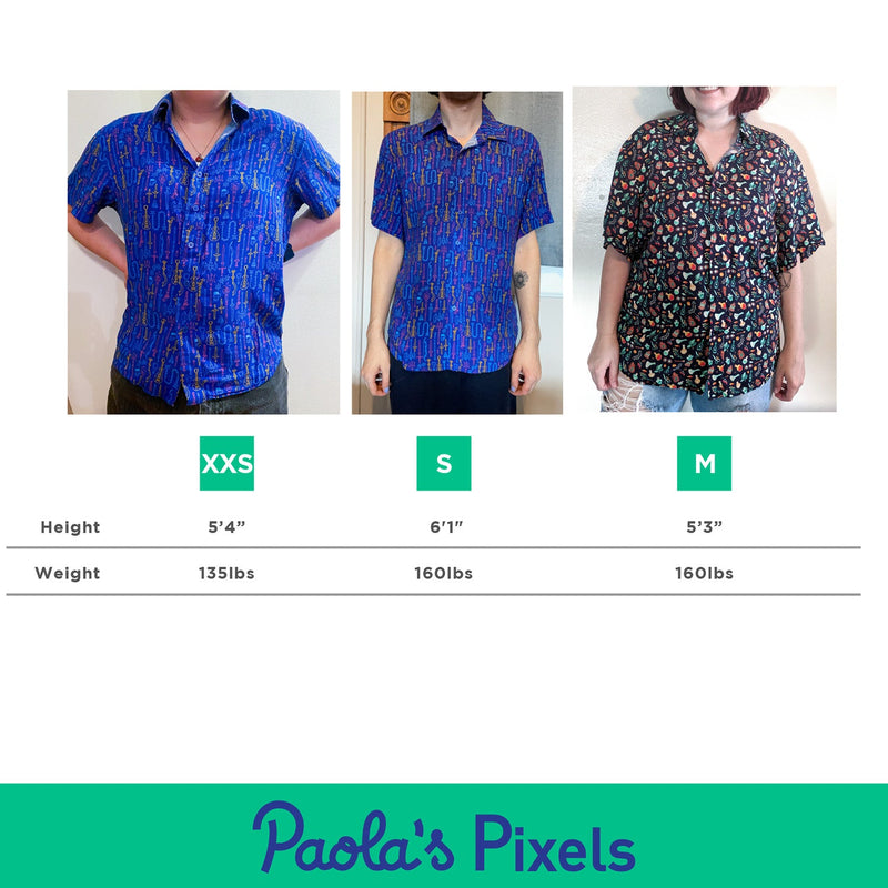 Dungeon Academia Unisex Button Up - Geeky merchandise for people who play D&D - Merch to wear and cute accessories and stationery Paola&