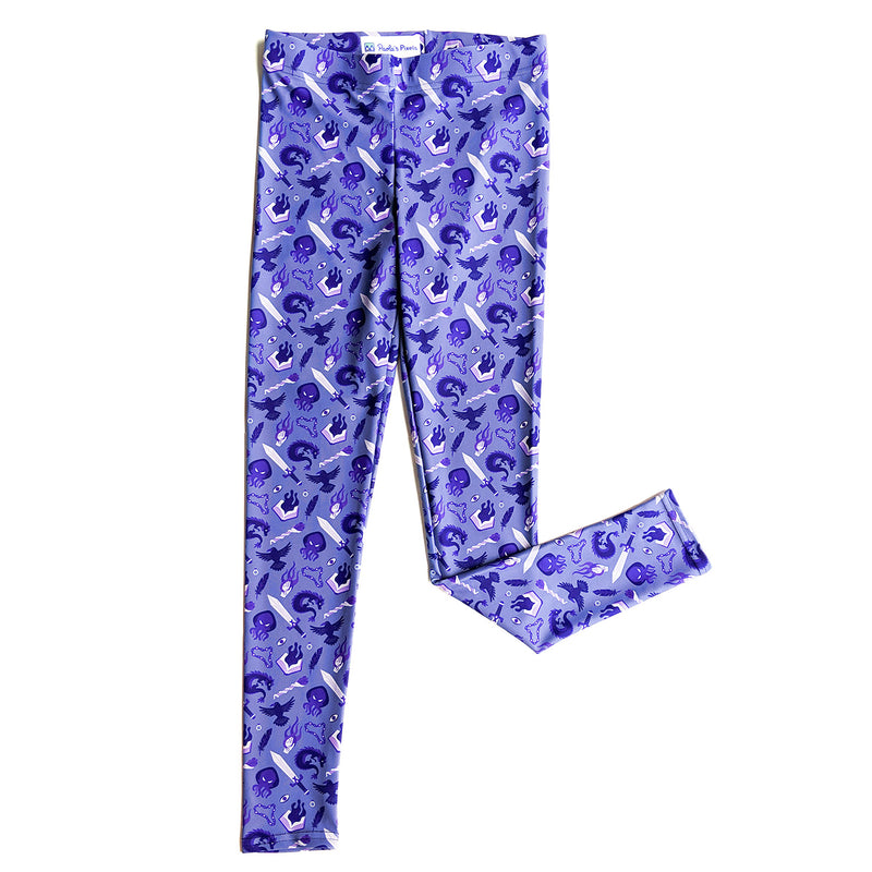 Warlock Leggings - Geeky merchandise for people who play D&D - Merch to wear and cute accessories and stationery Paola&