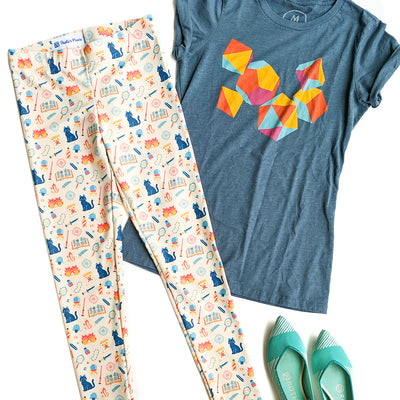 Wizard Leggings - Geeky merchandise for people who play D&D - Merch to wear and cute accessories and stationery Paola's Pixels